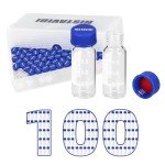 2ml White Autosampler Vials with Writing Area, 100 Pack