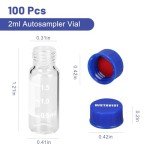 2ml White Autosampler Vials with Writing Area, 100 Pack