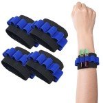 4 Pack Phlebotomy Tube Holder Wristband - Blue