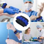 4 Pack Phlebotomy Tube Holder Wristband - Blue