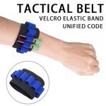 4 Pack Phlebotomy Tube Holder Wristband - Blue