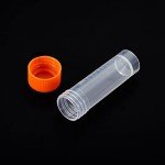 PATIKIL 5mL Clear Plastic Test Tubes - 12 Pack