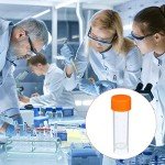 PATIKIL 5mL Clear Plastic Test Tubes - 12 Pack