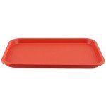 14 Pack of Orange Plastic Serving Trays
