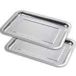 Stainless Steel Dental Lab Tray - 2 Pack