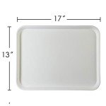 Set of 6 Rectangular Plastic Serving Trays