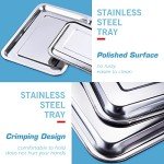 Stainless Steel Dental Lab Tray - 2 Pack