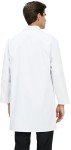 GOQUCHEP Unisex Long White Lab Coat, Large