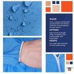 EZGOODZ Blue Disposable Coveralls with Hood - XXL