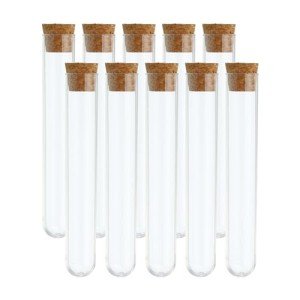 10ml Clear Round Bottom Test Tube Set - 10pcs