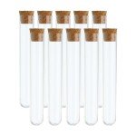 10ml Clear Round Bottom Test Tube Set - 10pcs