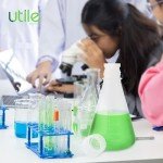 Plastic Erlenmeyer Flask Set with Screw Caps, 6pcs