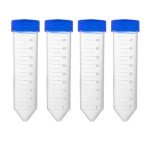10-Pack 45ml Blue Plastic Centrifuge Tubes
