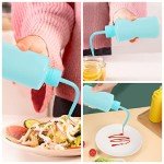 Light Blue 250ml Plastic Wash Bottles - 4 Pack