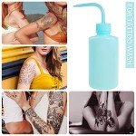 Light Blue 250ml Plastic Wash Bottles - 4 Pack