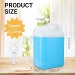 Reusable Heavy-Duty 2.64 Gallon Plastic Jugs - 2-Pack