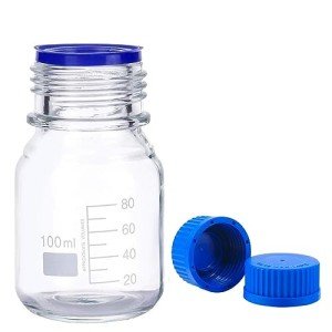 100ml Graduated Glass Reagent Media Bottle