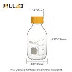 500ml Round Borosilicate Media Storage Bottles, 4-Pack