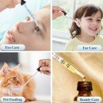 1ml Glass Droppers, 4 Pack with Measurement