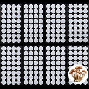 256 Synthetic Filter Paper Stickers for Mushroom Cultivation