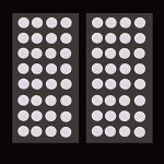 64pcs 20mm Synthetic Filter Paper Stickers