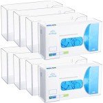 Wall-Mounted Acrylic Glove Box Holder - 8 Pcs