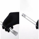 Glass Stem Tube with 4 Cleaning Brushes - 14cm