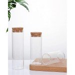 10PCS 60ml Borosilicate Glass Test Tubes with Corks