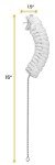 Curved Flask Cleaning Brush with Stainless Steel Handle