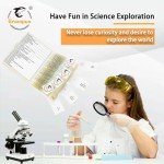 30 Prepared Microscope Slides for Kids' Science Education