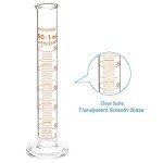 StonyLab 4-Pack 50ml Borosilicate Measuring Cylinders