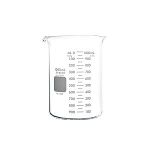 PYREX 1L Graduated Glass Beaker Set (2 Pack)