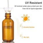 Amber Glass Dropper Bottles, 4oz, 12 Pack