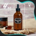 24 Pack Amber Glass Dropper Bottles 4 oz