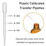 Amber Glass Dropper Bottles, 4oz, 12 Pack