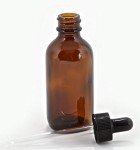 Amber Glass Bottles with Eye Droppers - 2 oz