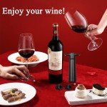 Wine Vacuum Pump with 4 Reusable Stoppers
