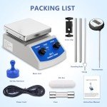 Magnetic Stirrer Hot Plate with Thermometer and Stand