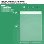 Clear Zip Bags - 100 Count, 13" x 18