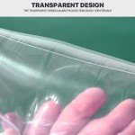 Clear Zip Bags - 100 Count, 13" x 18