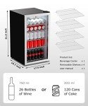 WATOOR Mini Wine and Beverage Cooler - 120 Cans