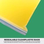 Clear Zip Bags - 100 Count, 13" x 18