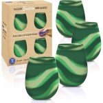 Unbreakable Silicone Tie Dye Wine Glasses Set