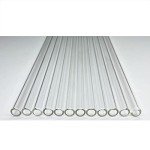 12 Pack of 8-Inch Borosilicate Glass Tubes