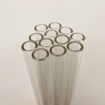 12 Pack of 8-Inch Borosilicate Glass Tubes