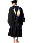 Customizable Deluxe Doctoral Hood with Gold Piping