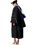 Customizable Deluxe Doctoral Hood with Gold Piping