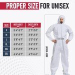 Disposable Hazmat Suits 5-Pack - Medium Size