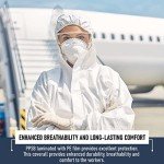 Disposable Hazmat Suits 5-Pack - Medium Size