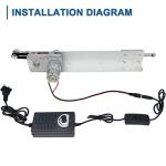 DC 24V Linear Actuator with Adjustable Stroke